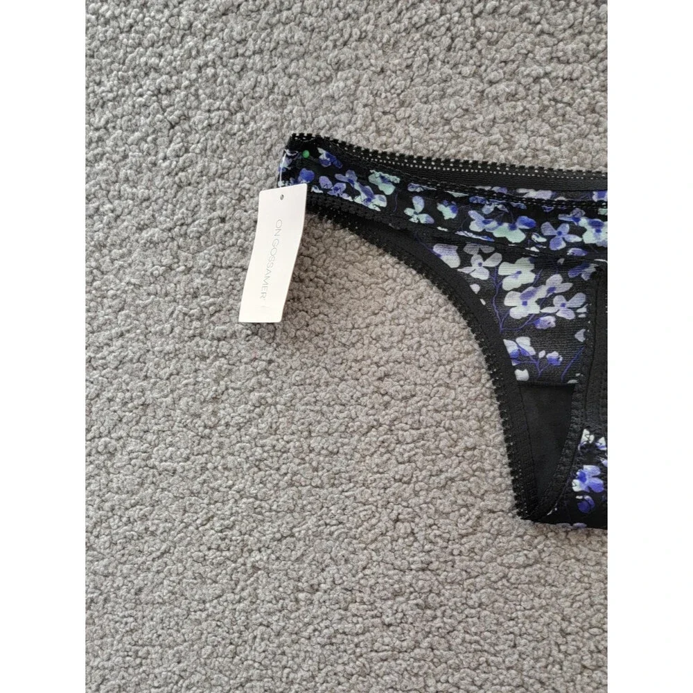 On Gossamer Mesh Printed Hipster Thong Women's M/L Evening Blossom Pull On